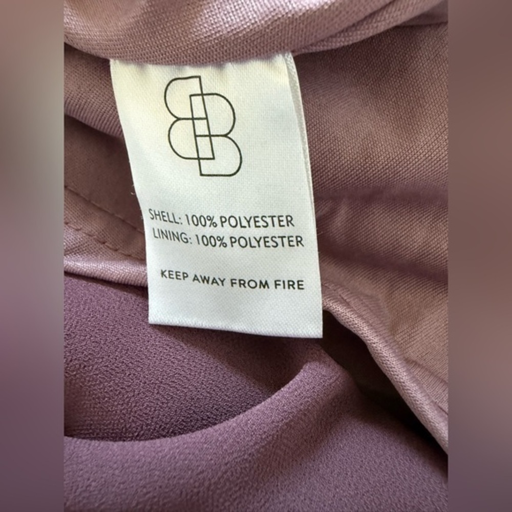 Baltic Born NWT Mauve Tie Waist Midi Dress Long Sleeve Wedding Guest L - Picture 4 of 9